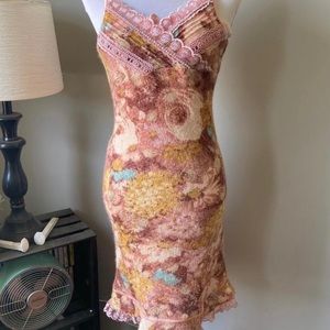 Beautiful vintage wool tapestry dress